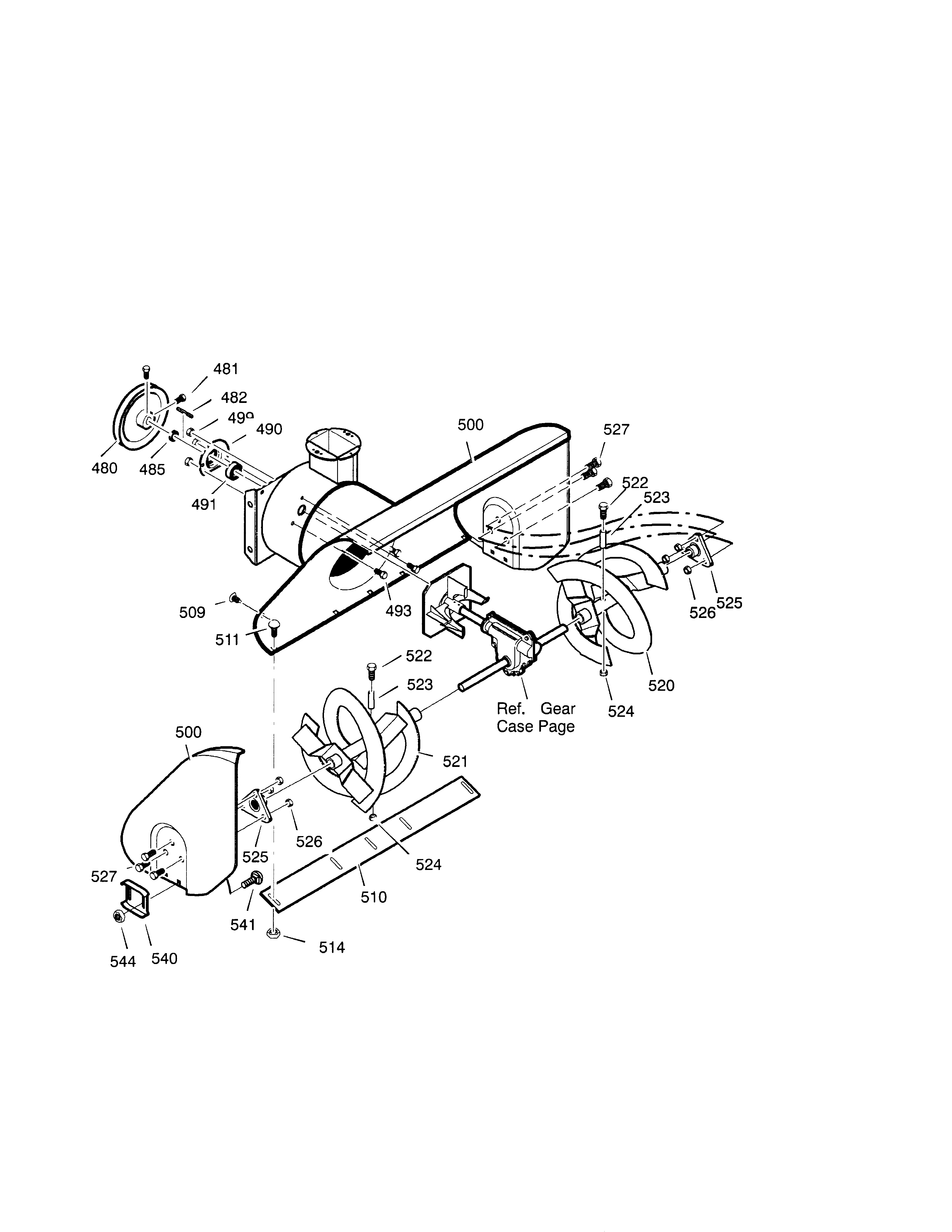 26`` 9HP AUGER HOUSING