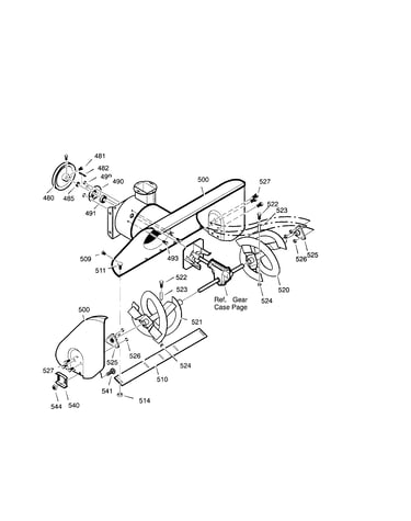 26`` 9hp auger housing