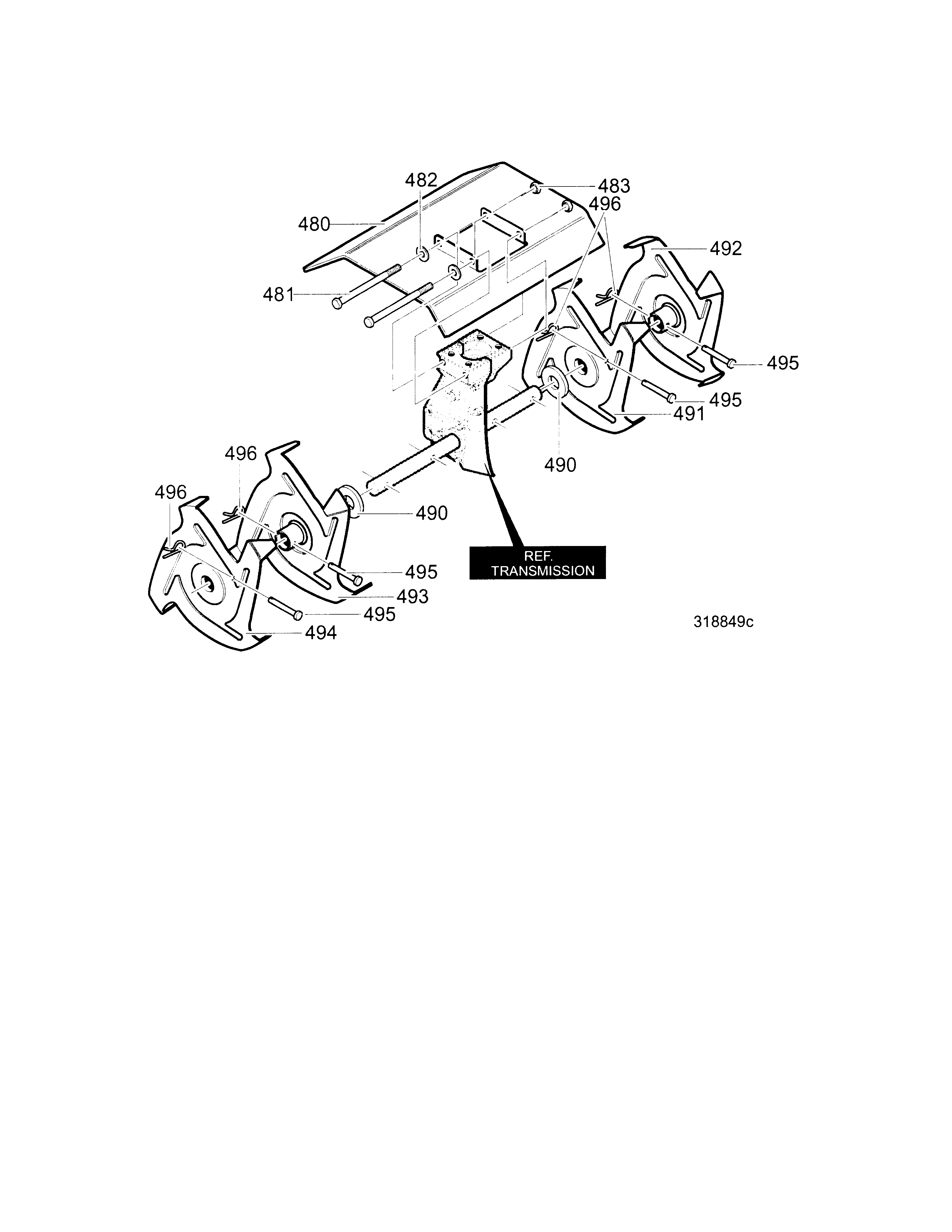 Tine assembly