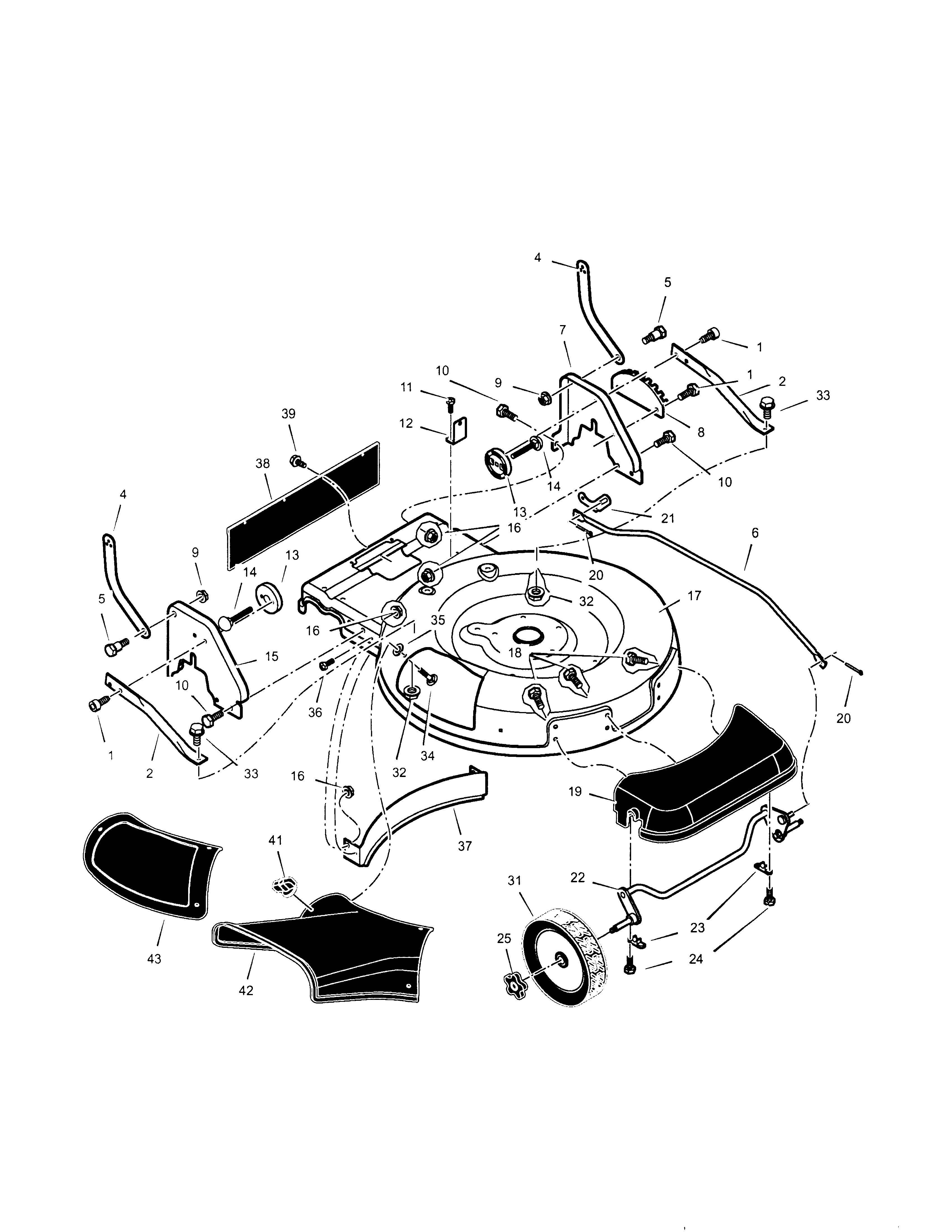 Fixed wheel assembly