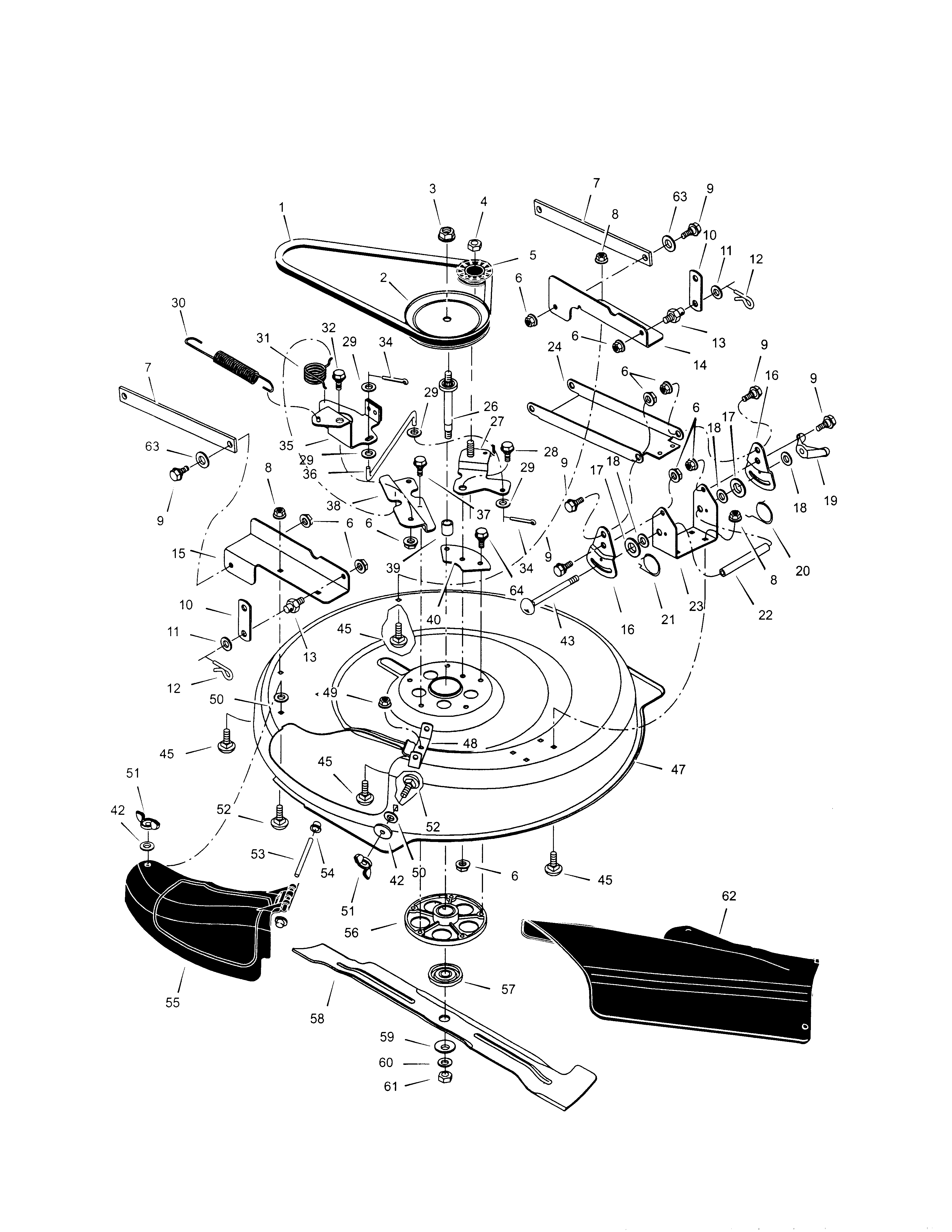 MOWER HOUSING