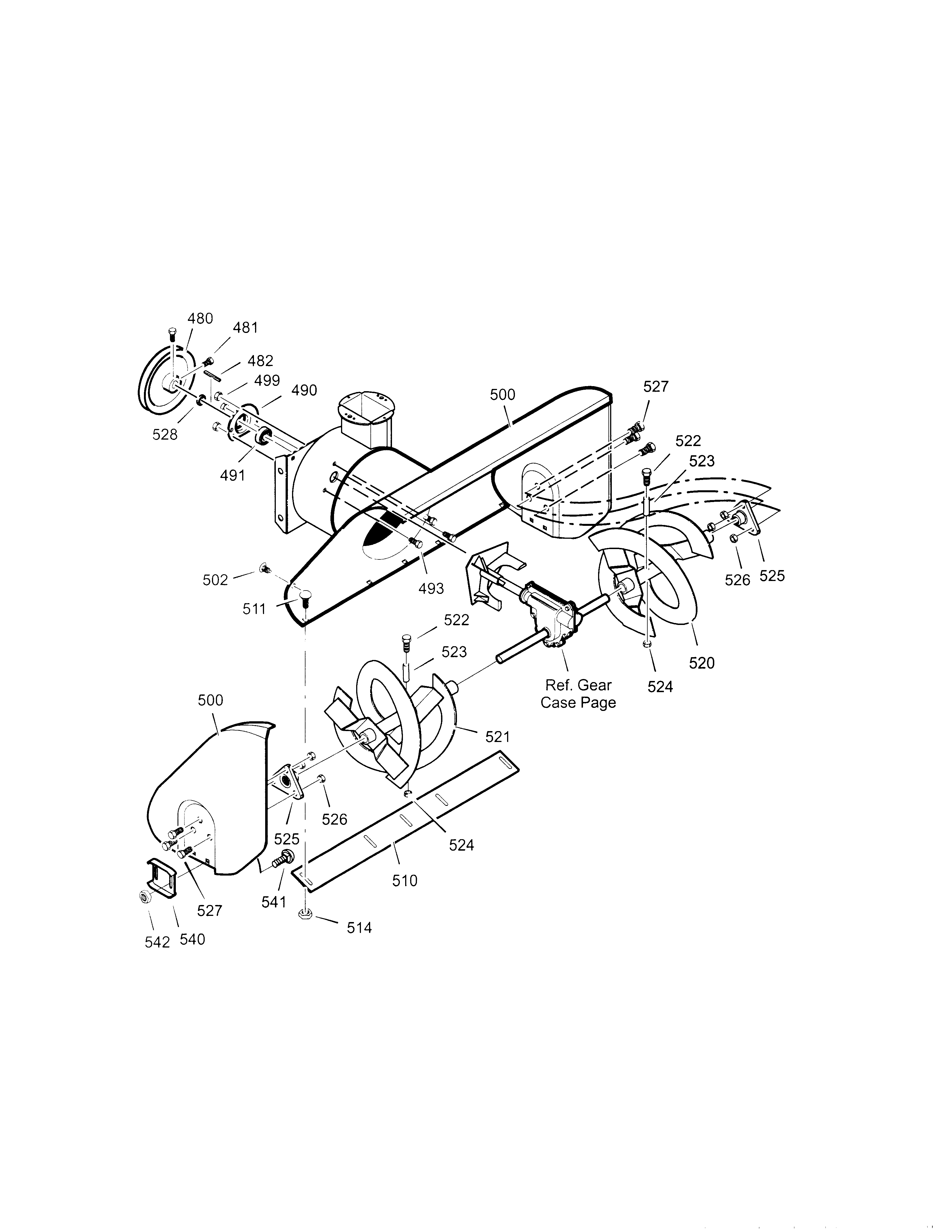 Auger housing
