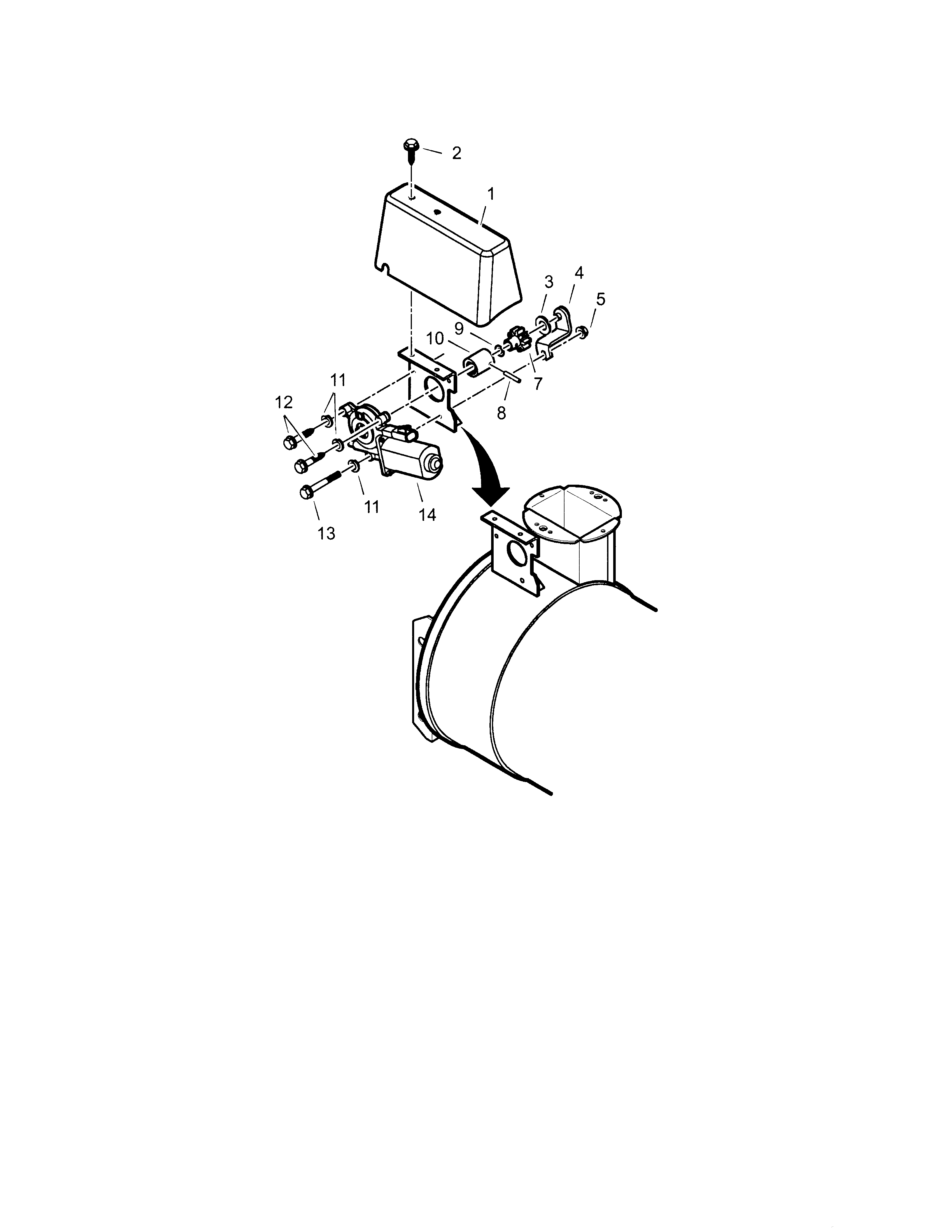 Motorized chute control