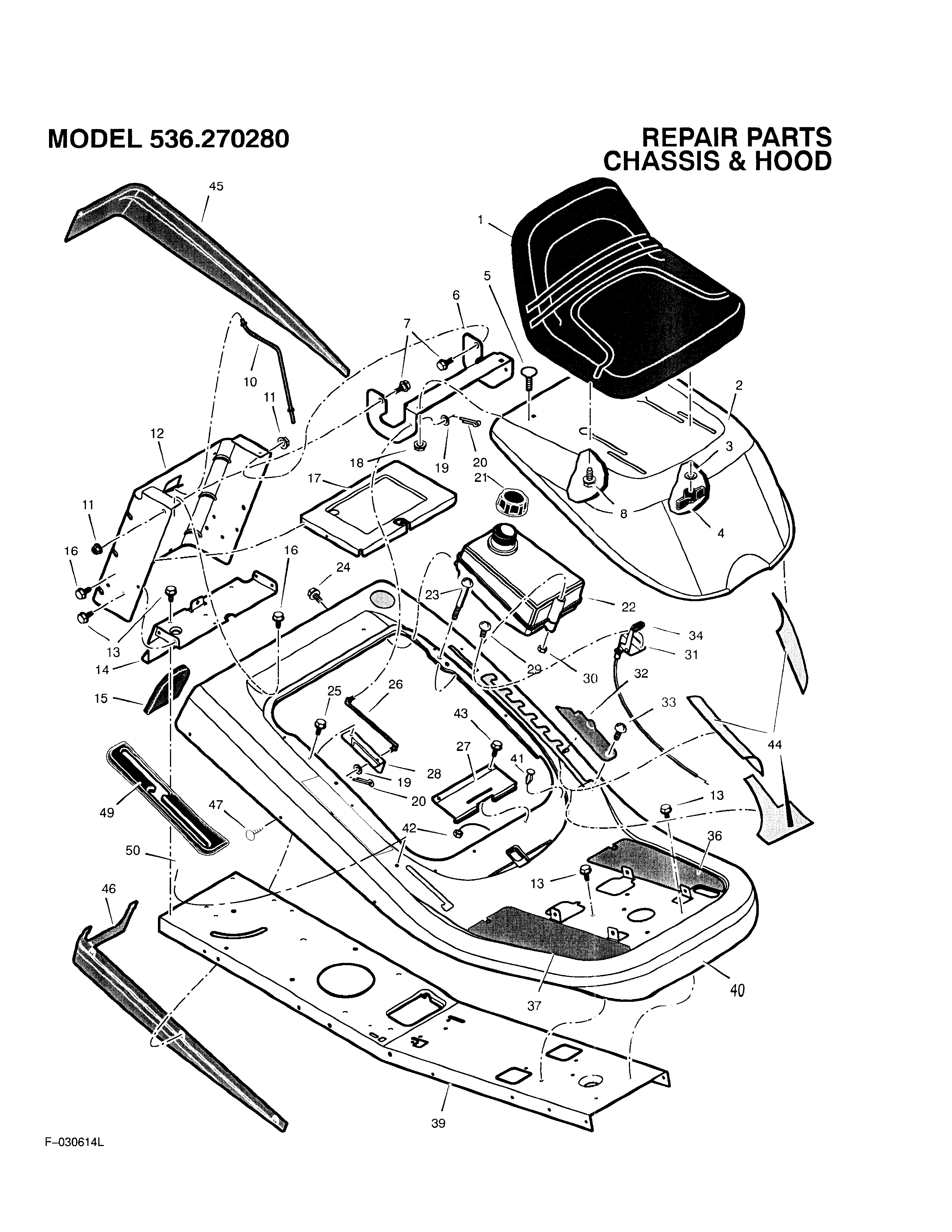 Chassis and hood