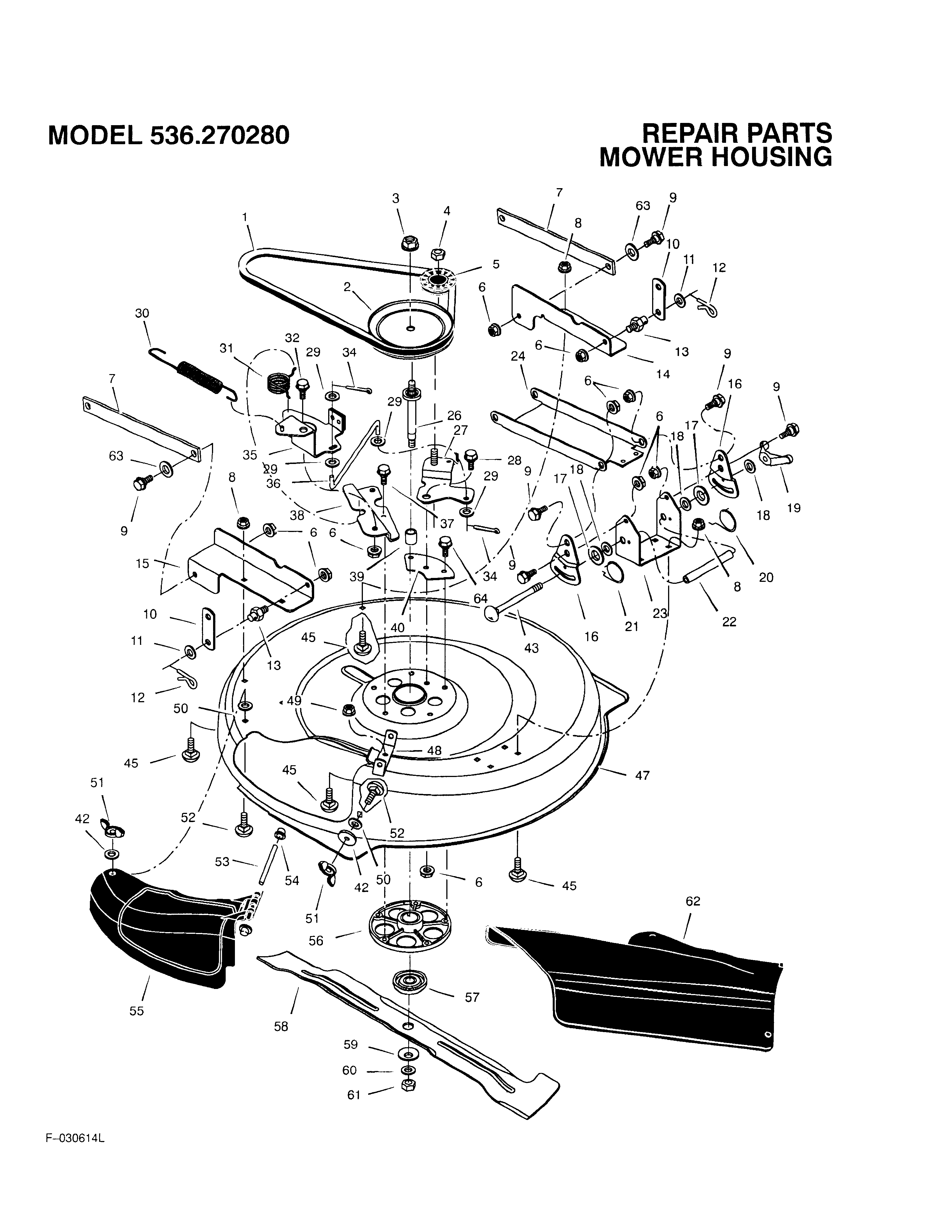 MOWER HOUSING