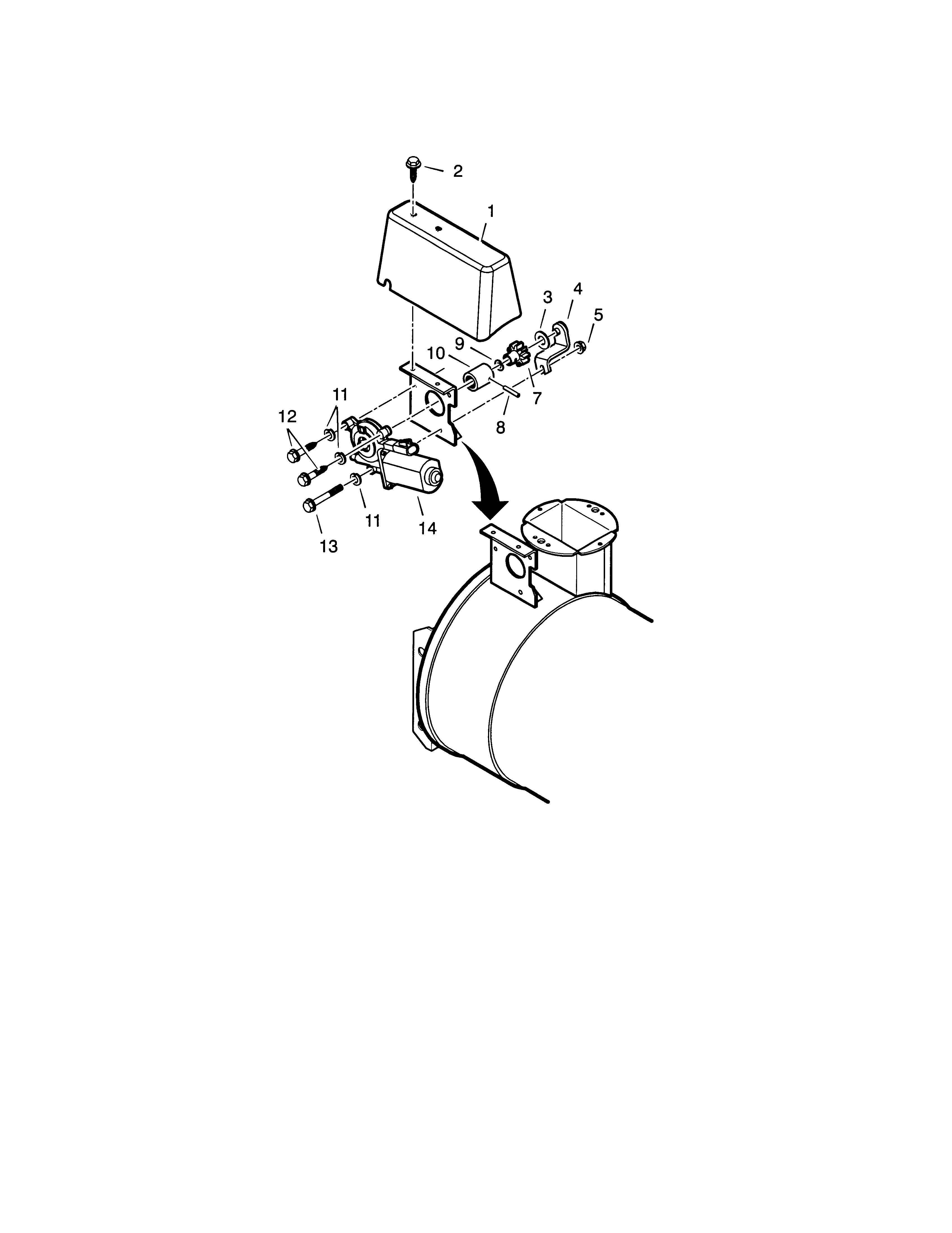 MOTORIZED CHUTE CONTROL ASSEMBLY