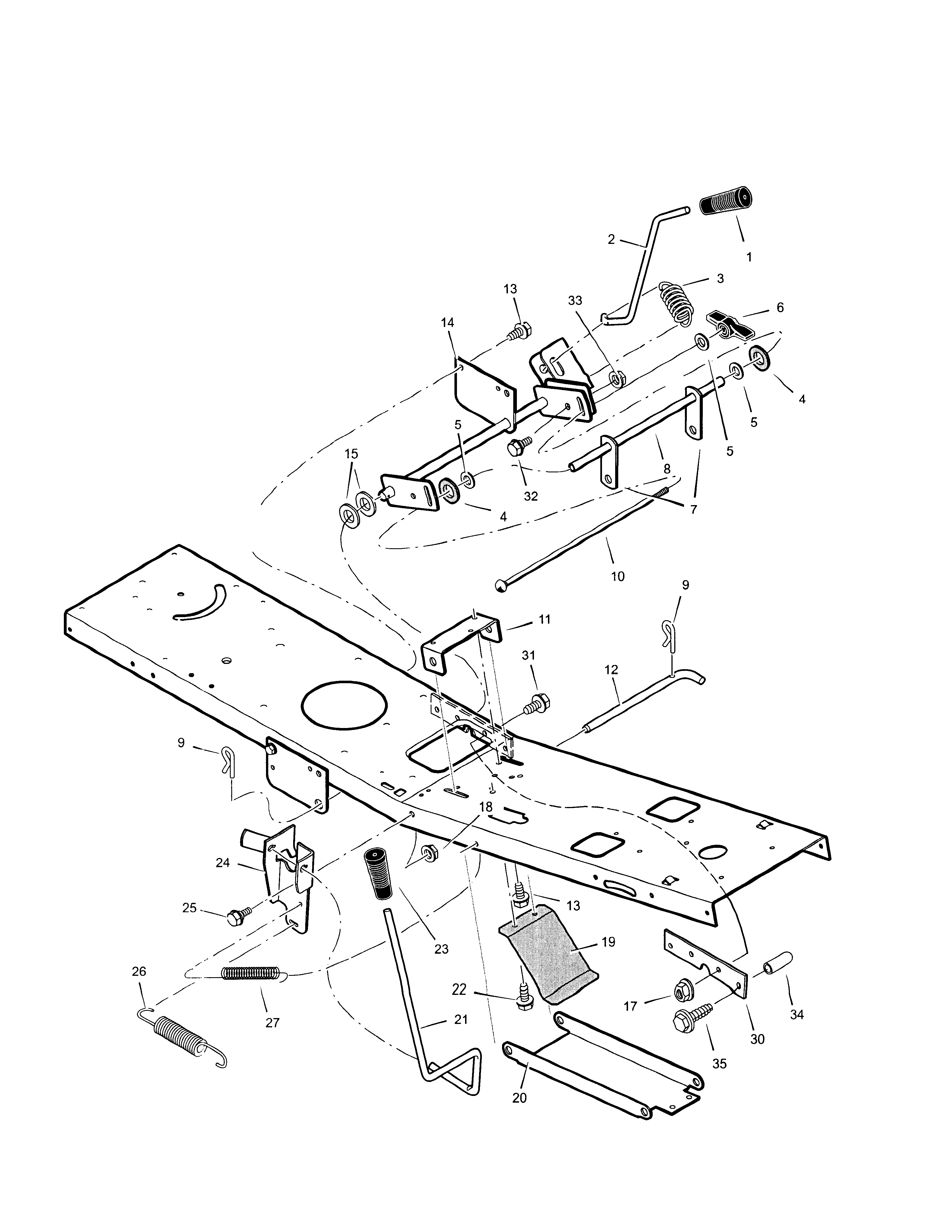 Mower housing suspension