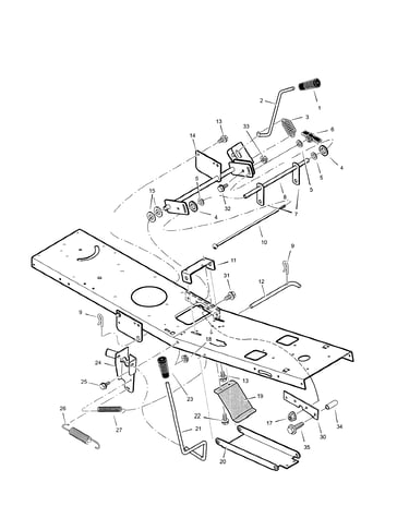 Mower housing suspension
