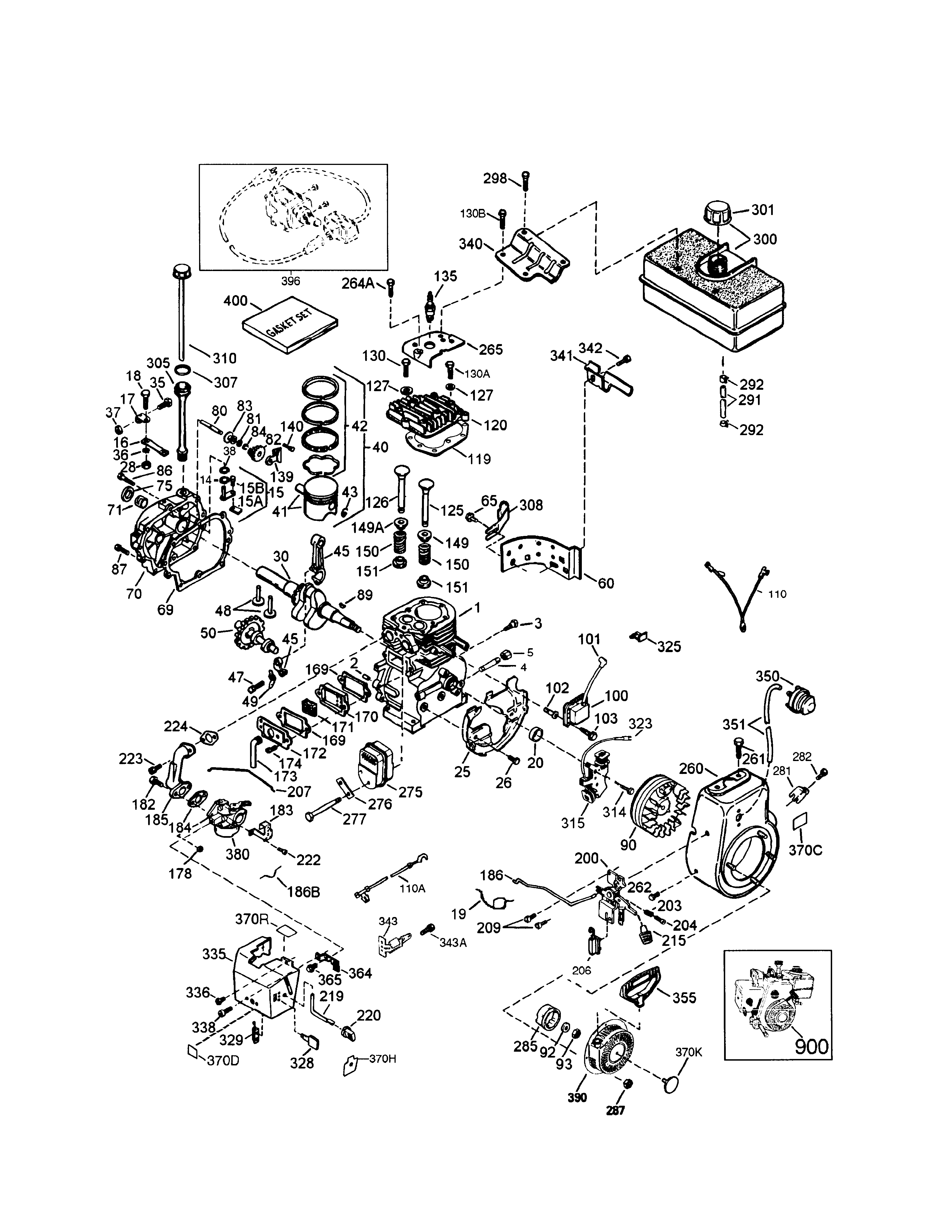 TECUMSEH 9HP 4 CYCLE ENGINE