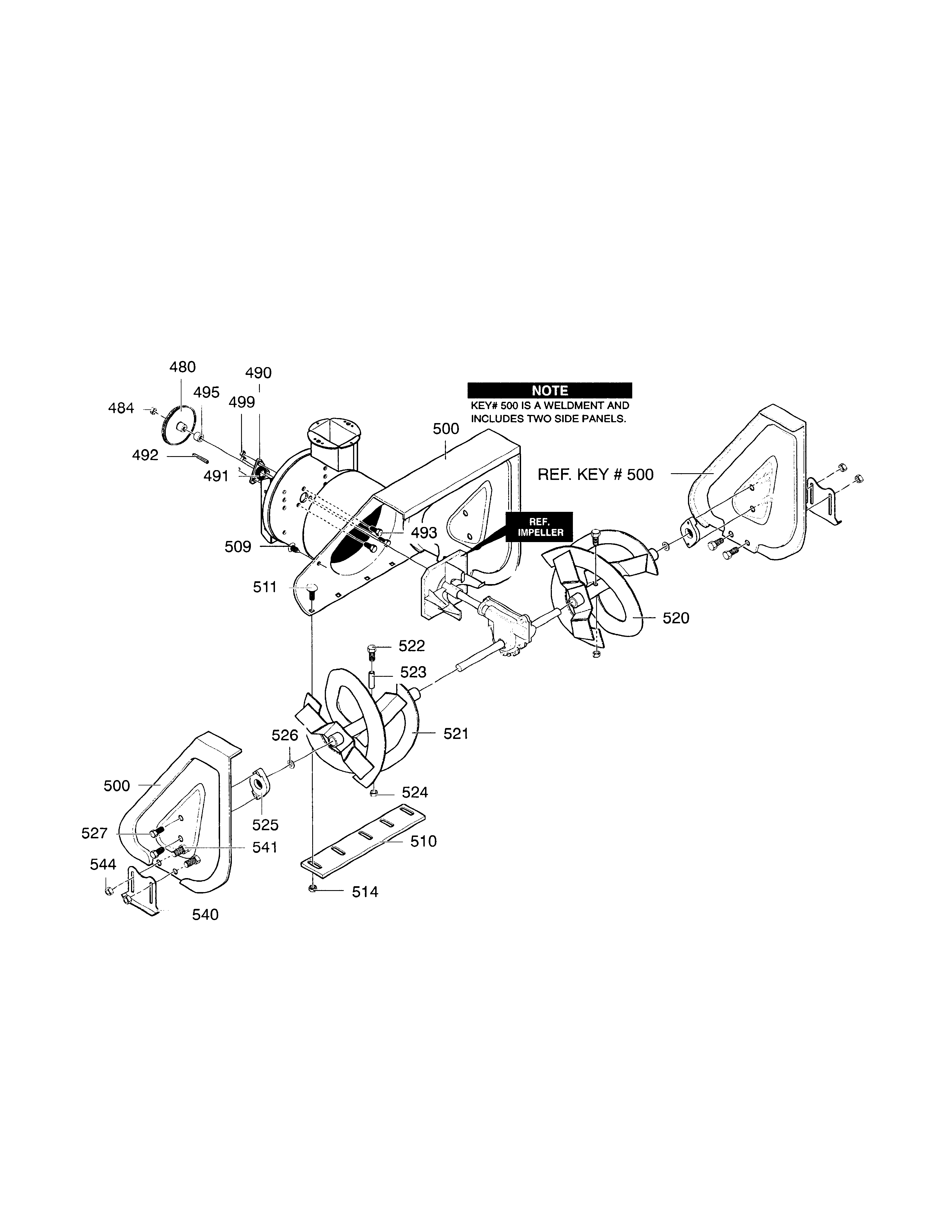 Auger housing