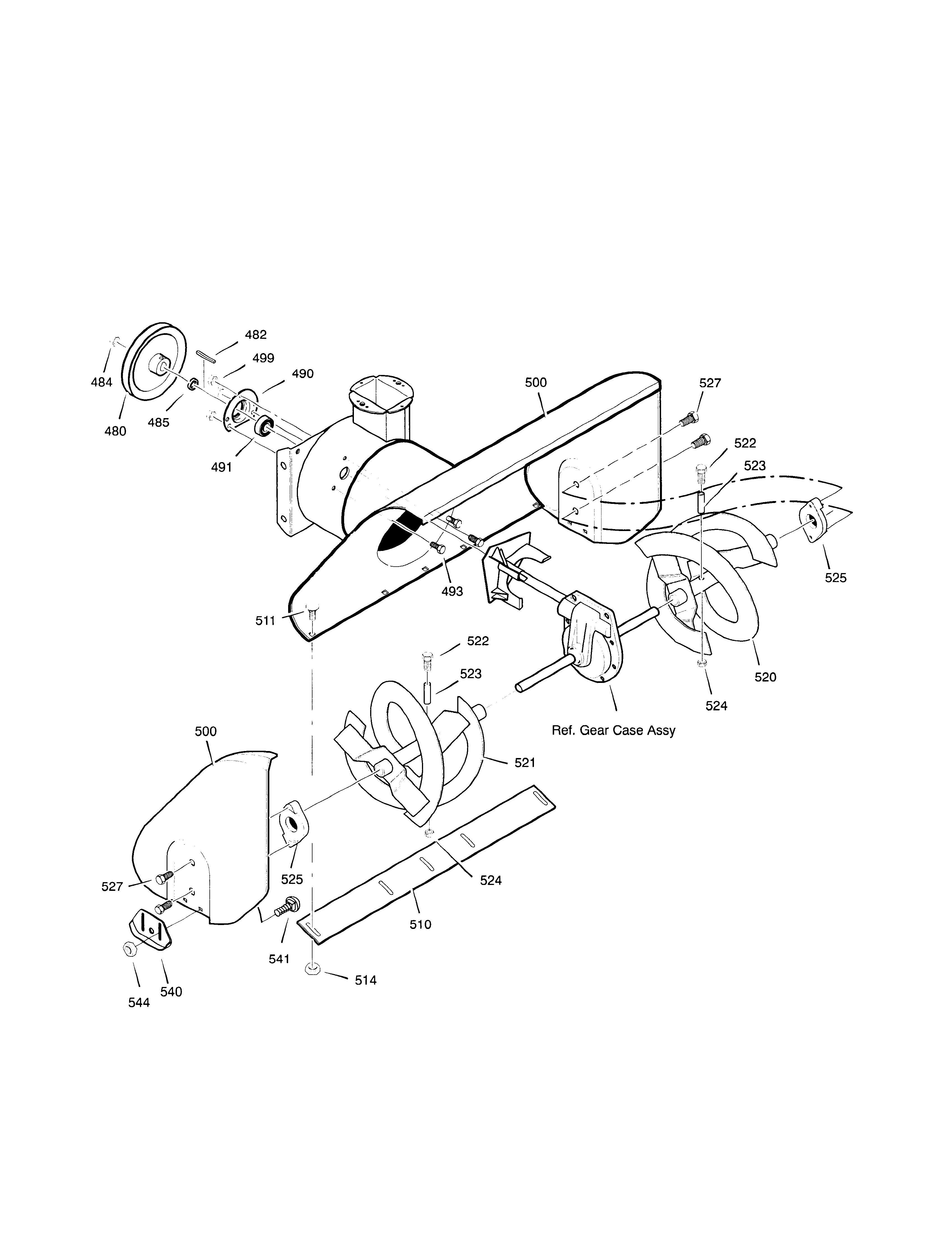 Auger housing