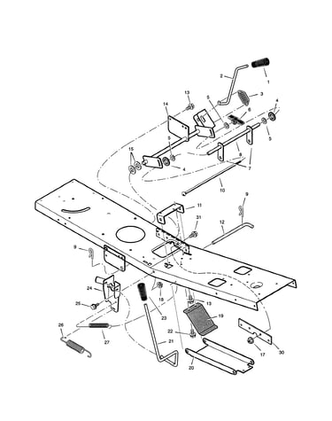 Mower housing suspension