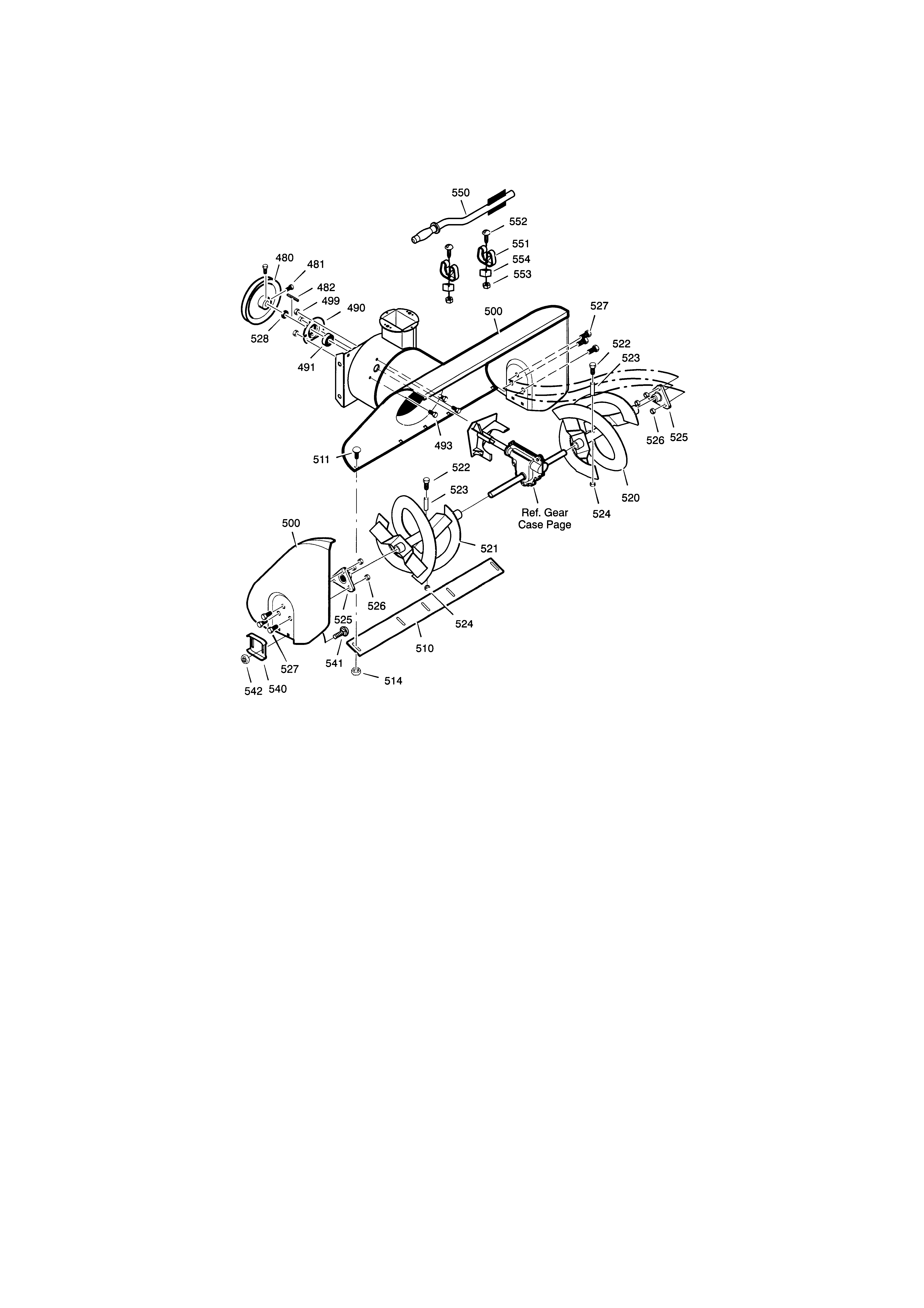 Auger housing