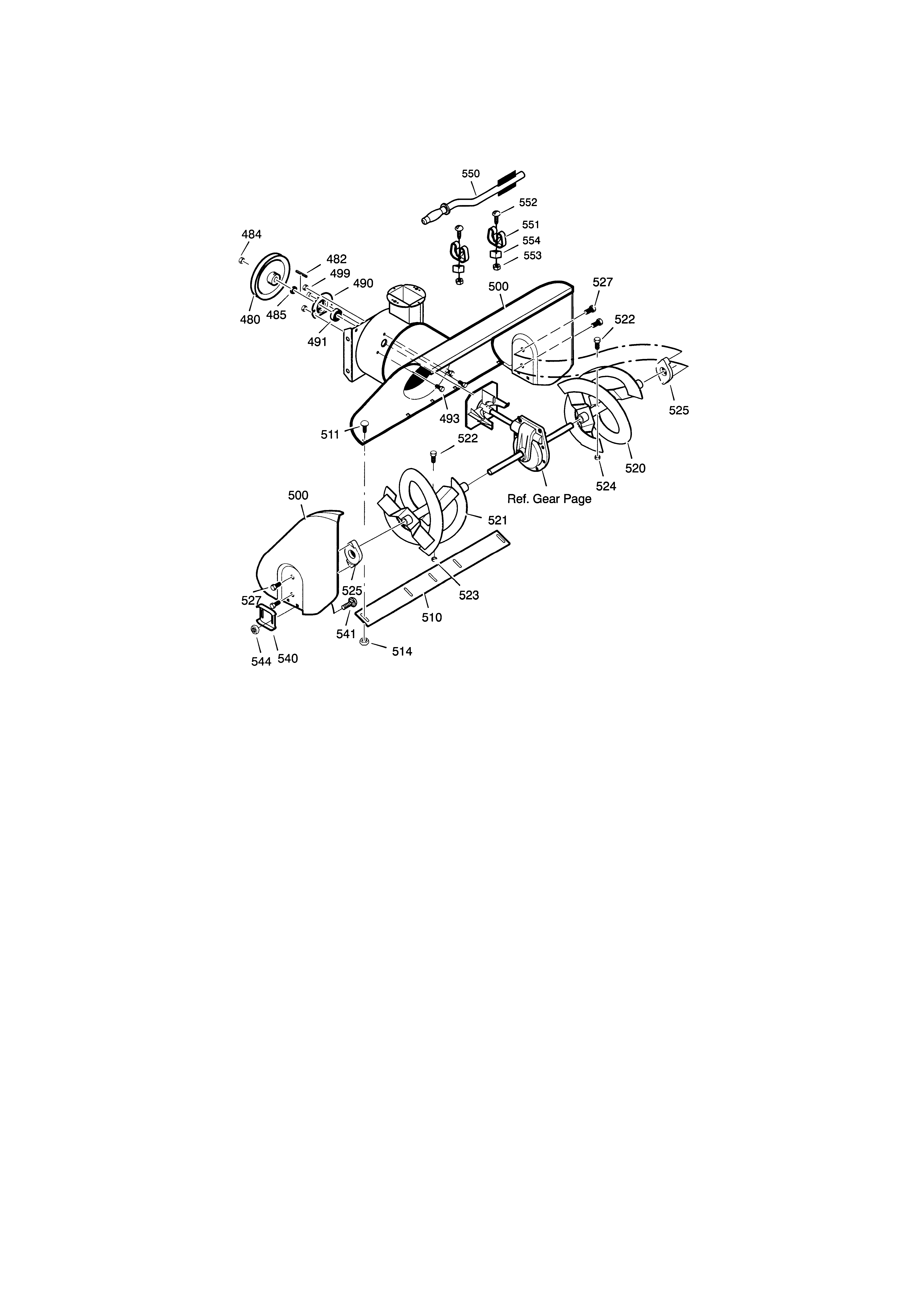 Auger housing