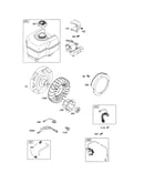 Flywheel/fuel tank