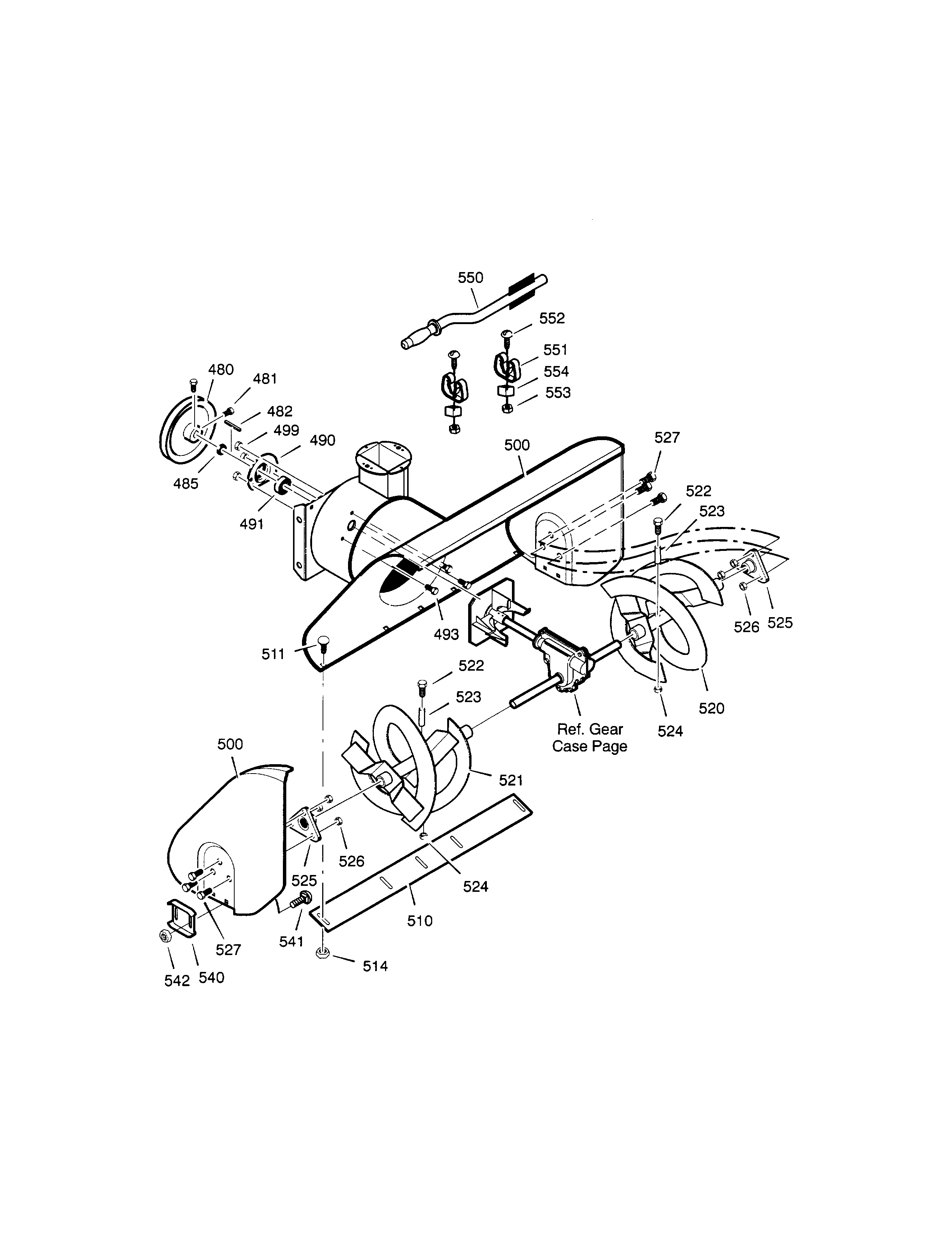Auger housing