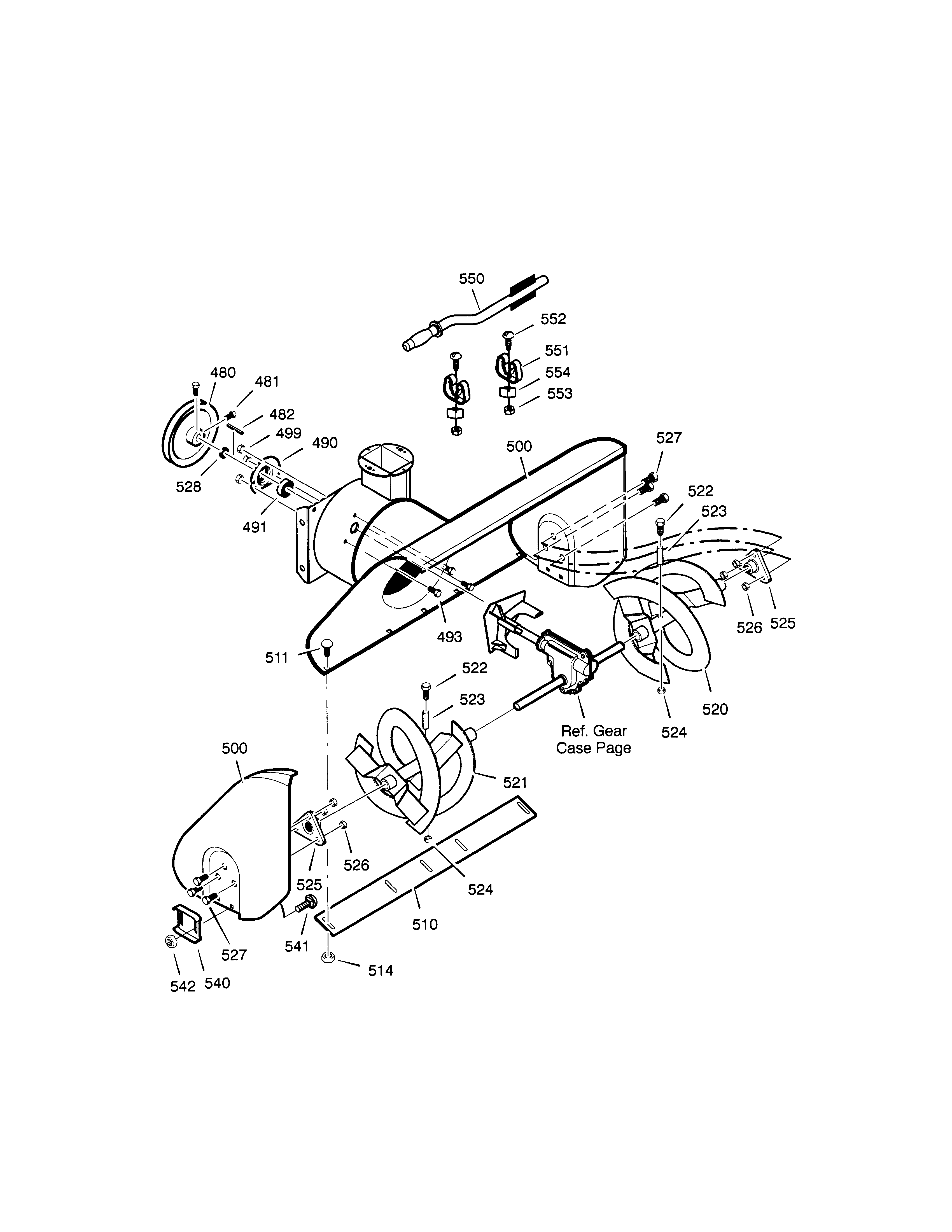 Auger housing