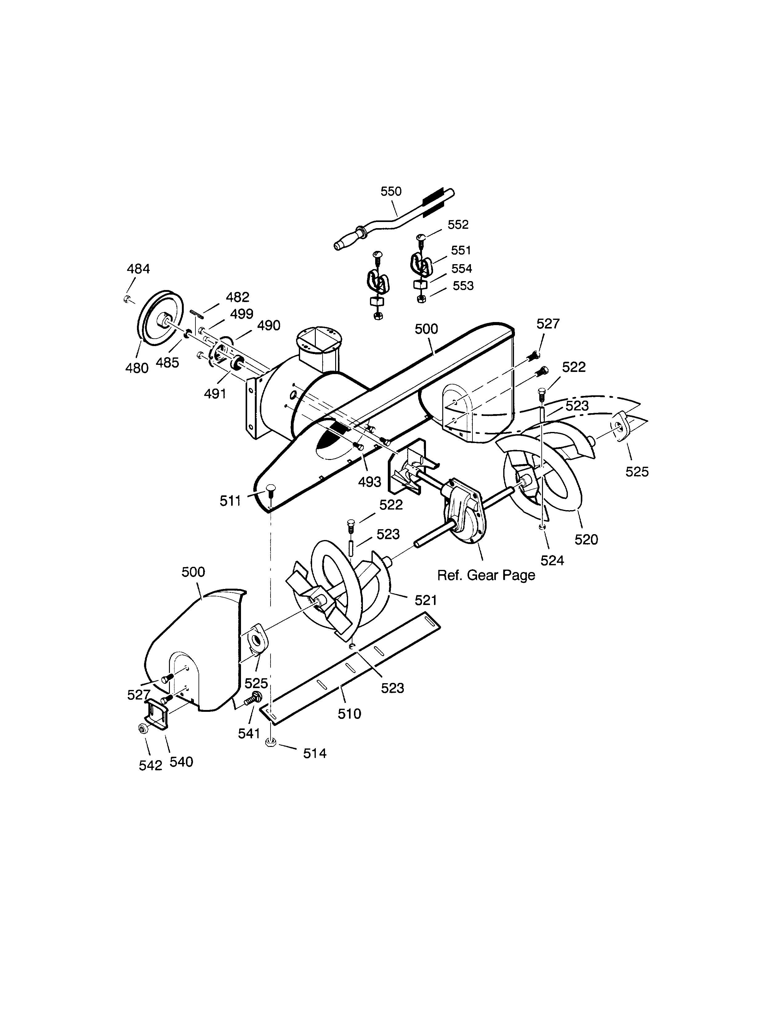 Auger housing