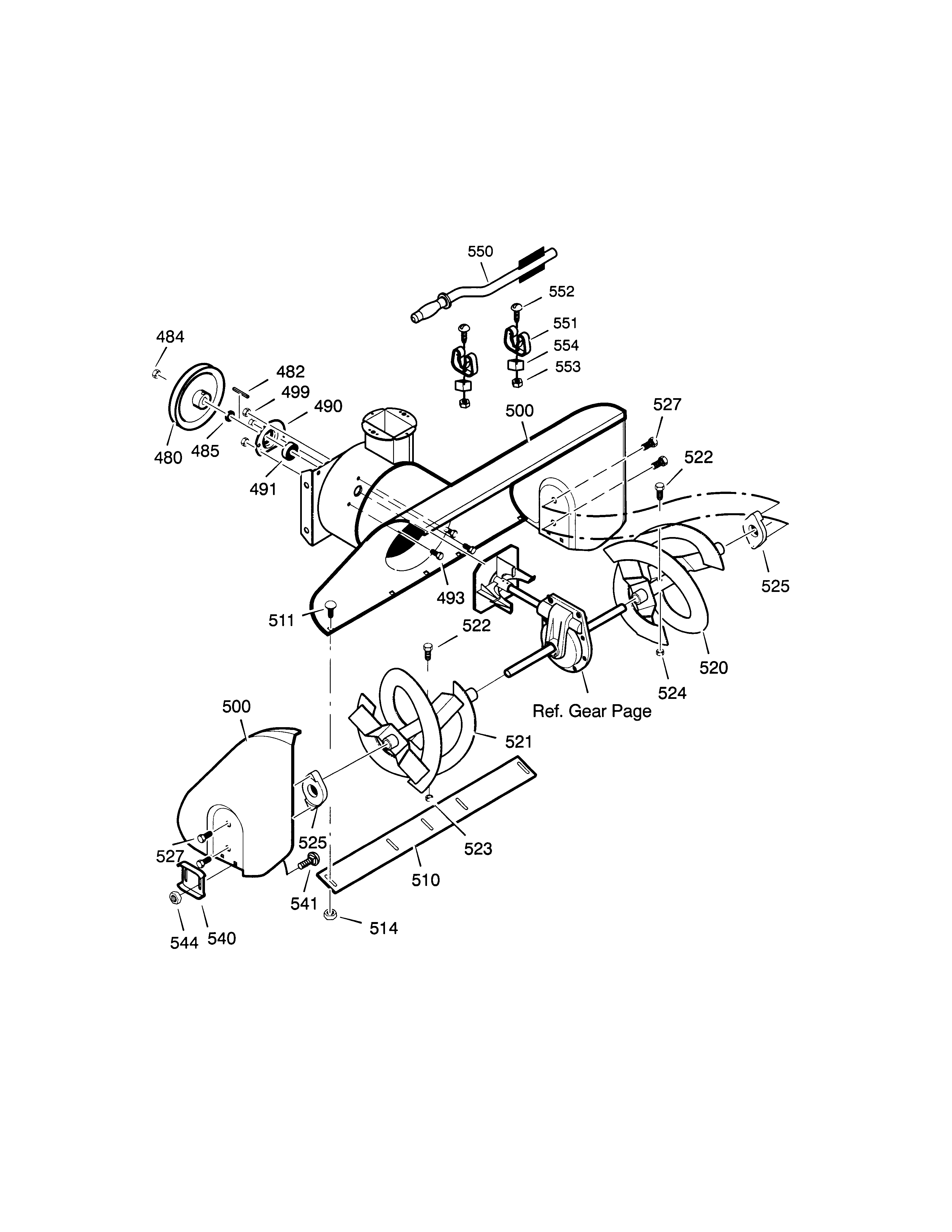 Auger housing