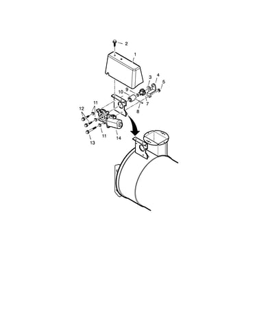 Motorized chute control assembly