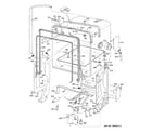 GE PDW8000G01WW liner assembly diagram