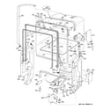GE PDW8000G01WW liner assembly diagram