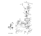 GE PDW8000G01WW sump assembly diagram