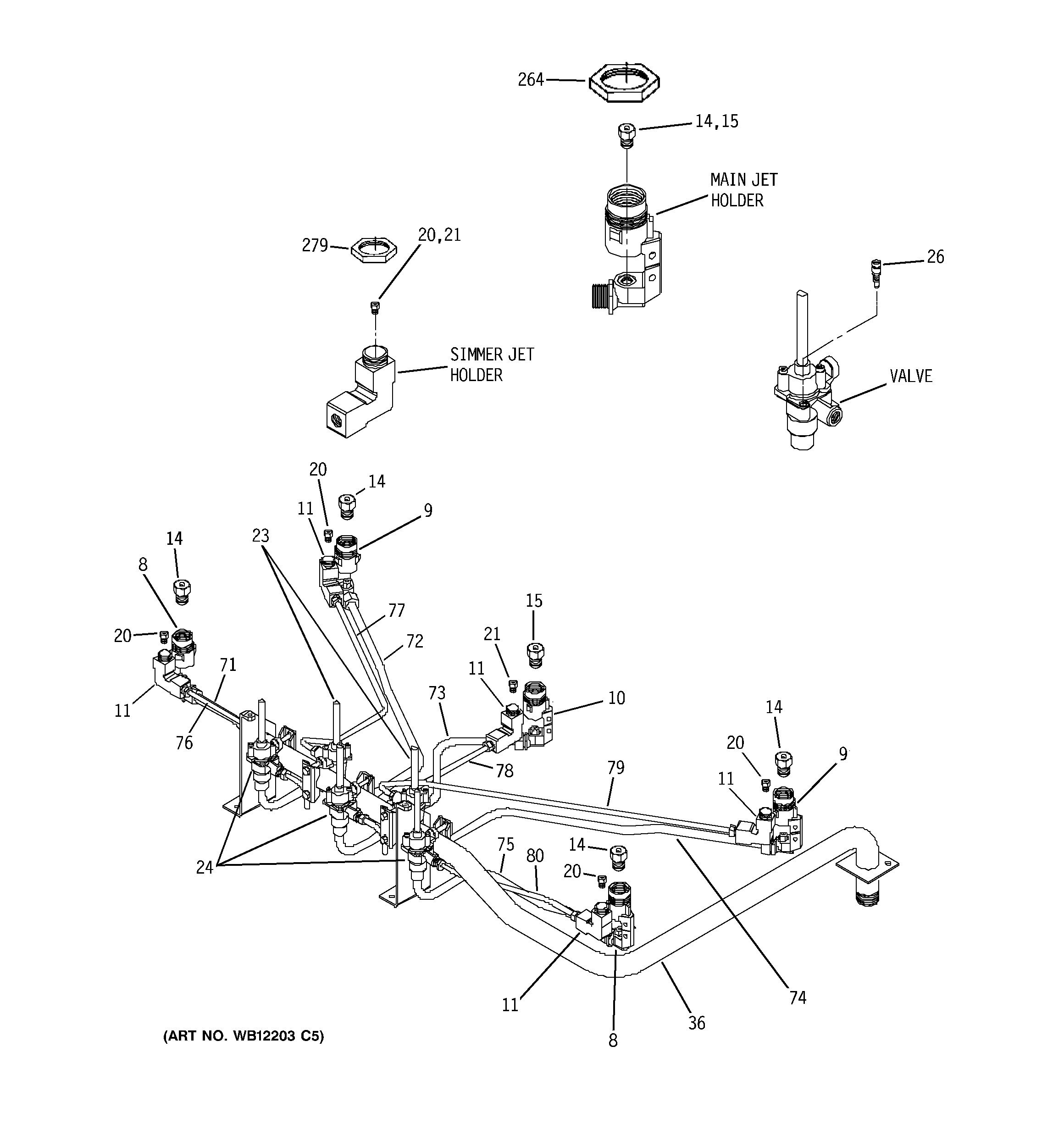Valve & tube assemblies