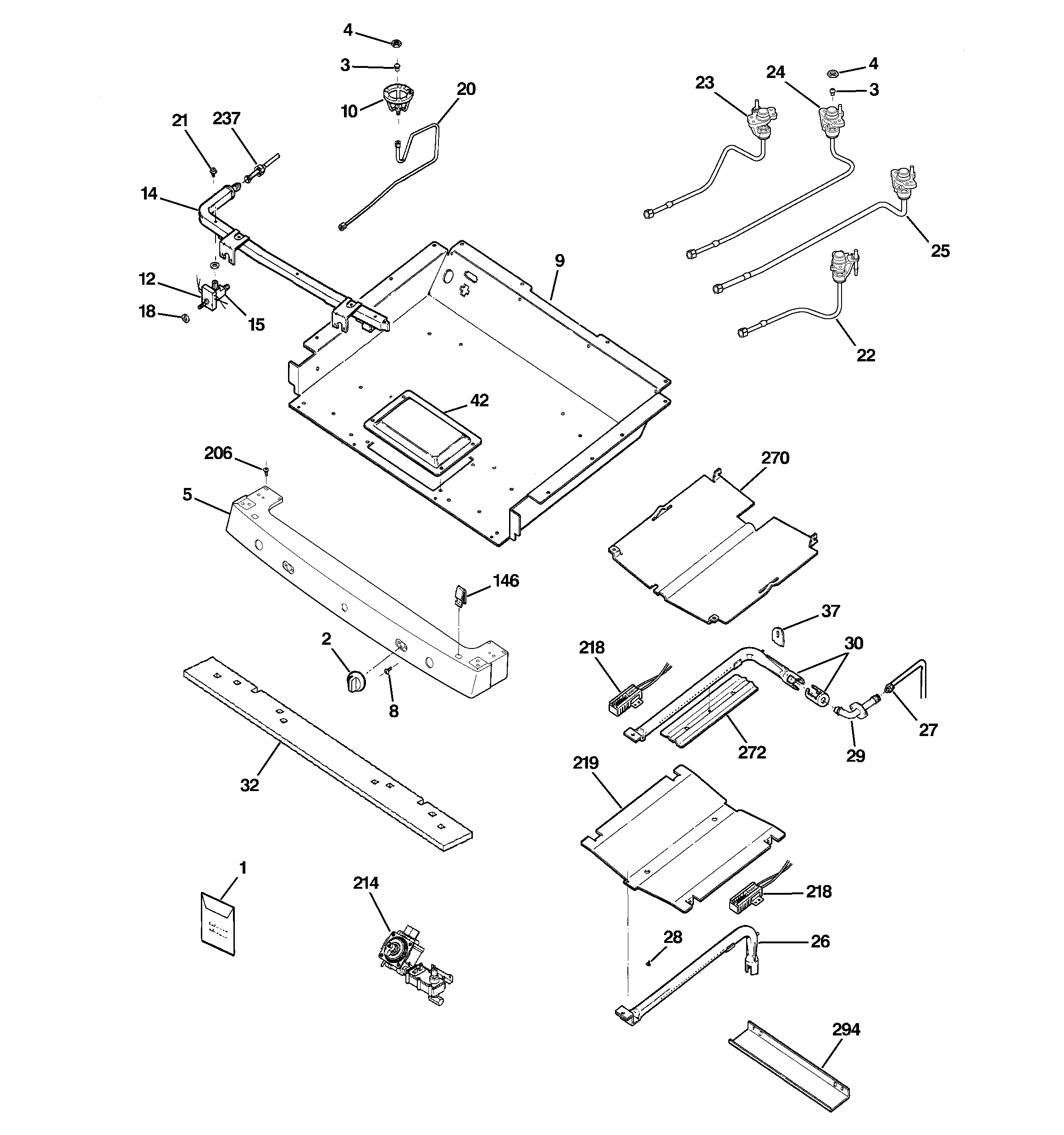Gas & burner parts