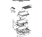 Hotpoint CTH21GASNRWH shelves and accessories diagram
