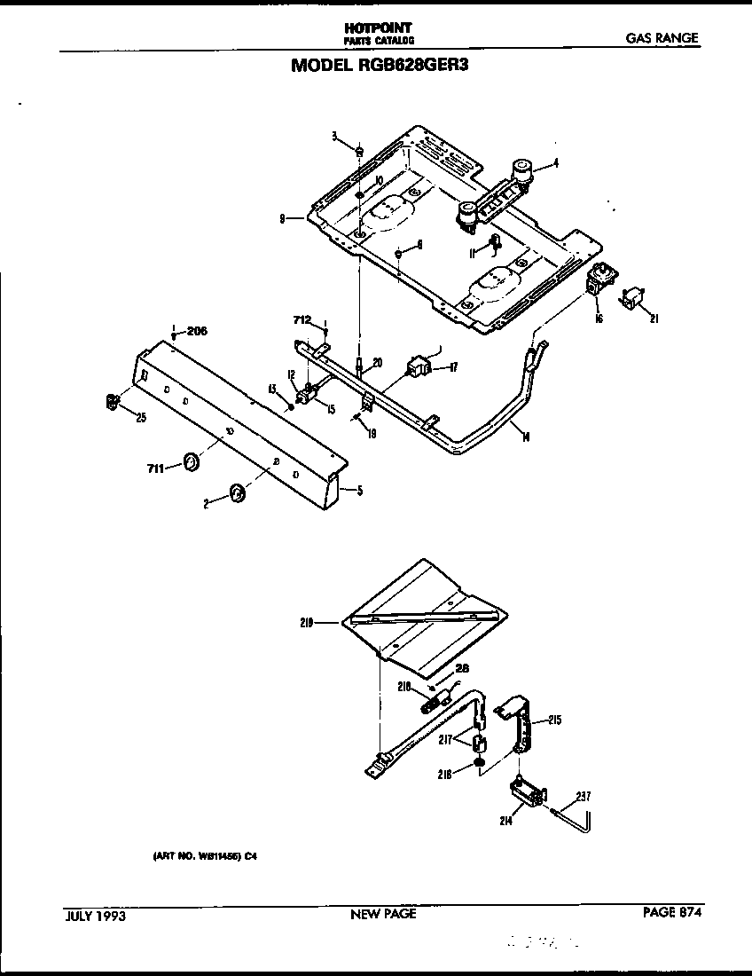 Burner section