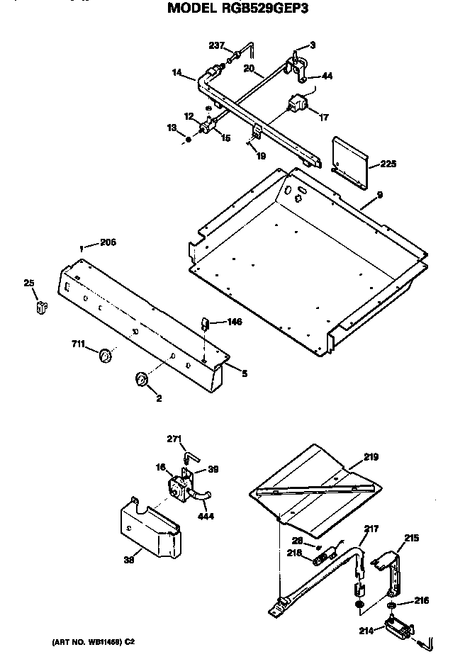 Burner section