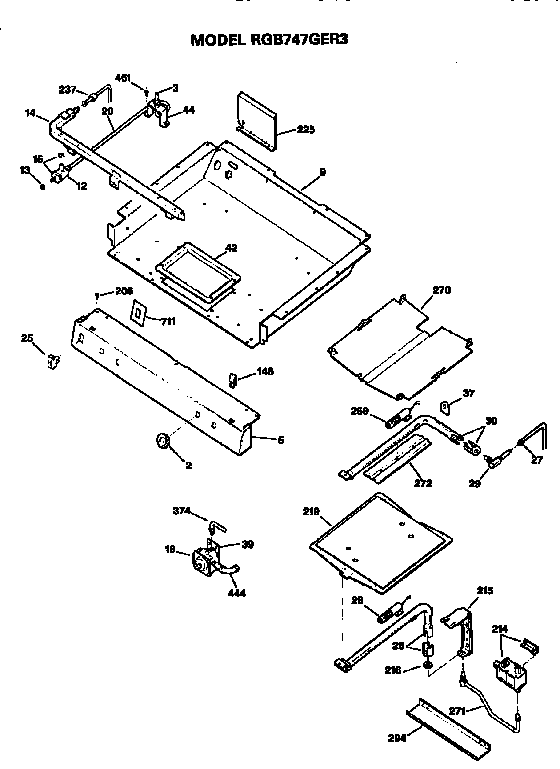 Burner section