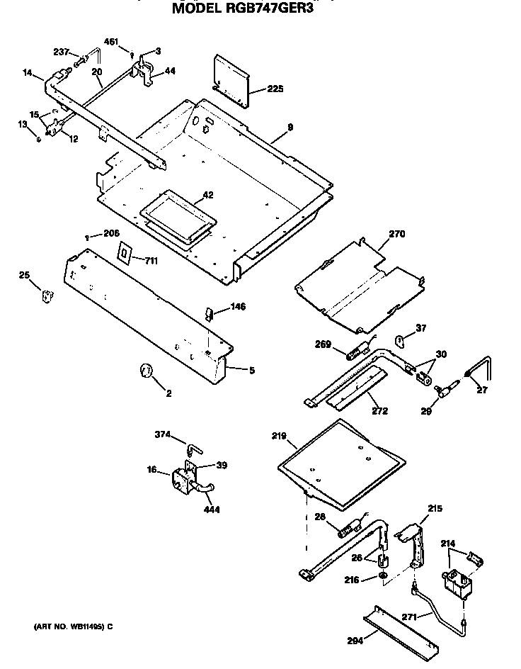 Burner section