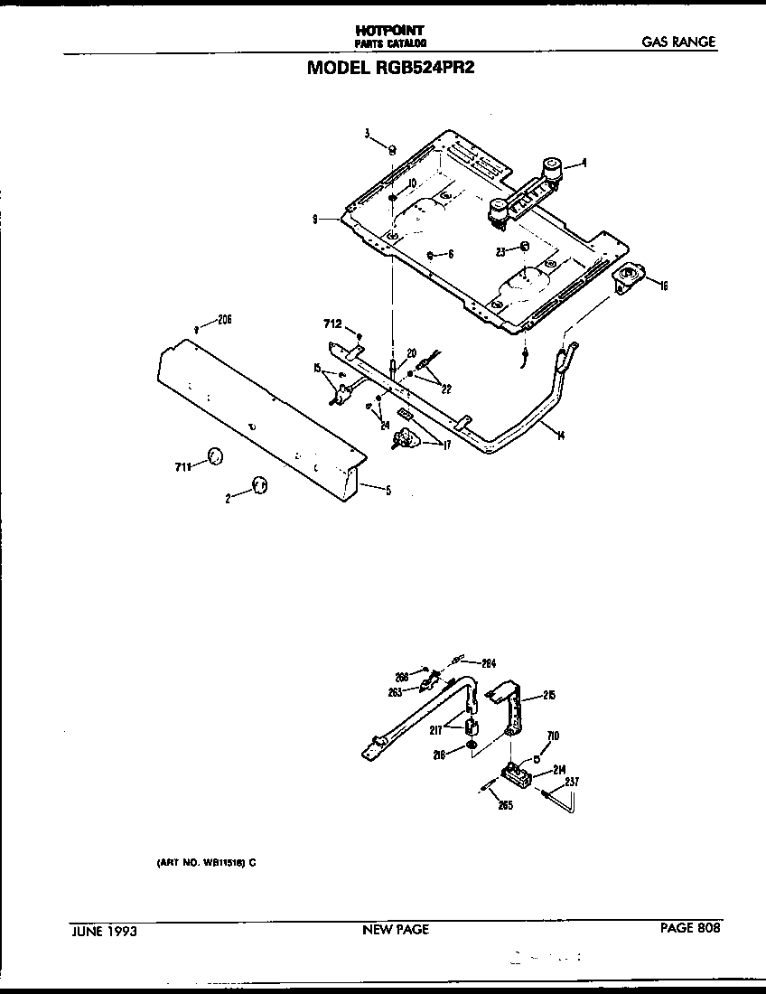 Burner section