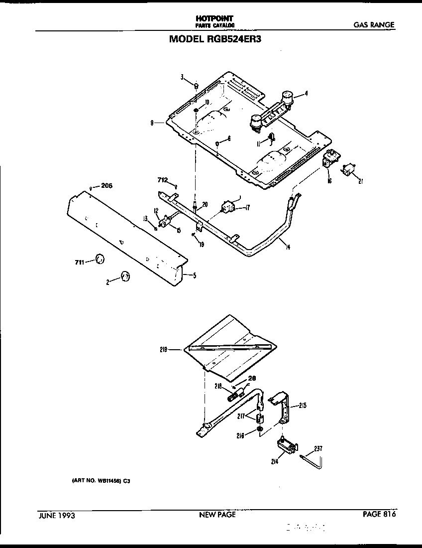 Burner section
