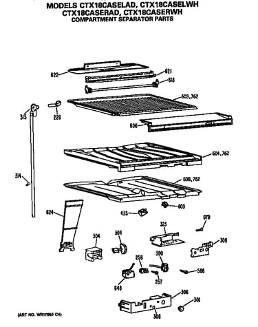 Comparment separator/divider block