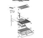 Hotpoint CTX18BASERAD shelves and accessories diagram