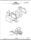Microwave door and oven door lock