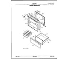 Hotpoint RB632G*R3 door and drawer diagram