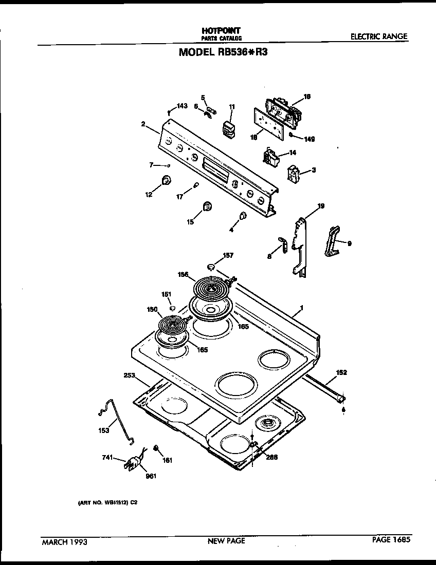 CONTROL AND COOKTOP