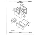 Hotpoint RB632G*R2 door and drawer diagram