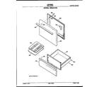 Hotpoint RB525*R3 door and drawer diagram