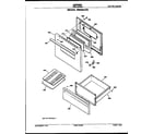 Hotpoint RB636*R2 door and drawer diagram
