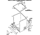 Hotpoint DLL2650RBLWW cabinet assembly diagram
