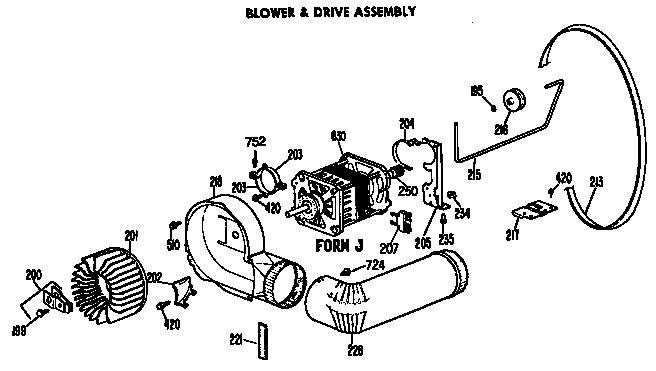 BLOWER AND DRIVE ASSEMBLY