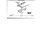 Hotpoint DLL1550RBL gas valve and burner assembly diagram