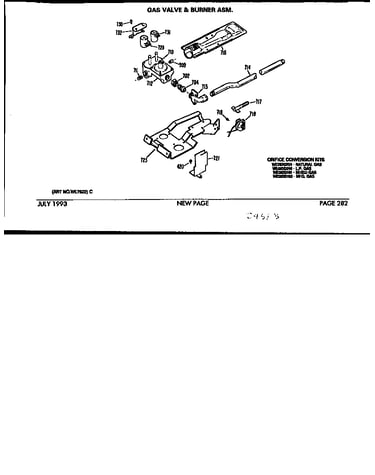 Gas valve and burner assembly