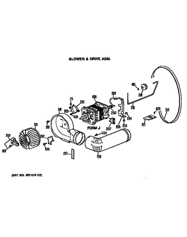 Blower and drive assembly