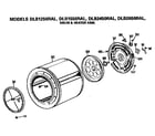 Hotpoint DLB1250RAL drum and heater assembly diagram
